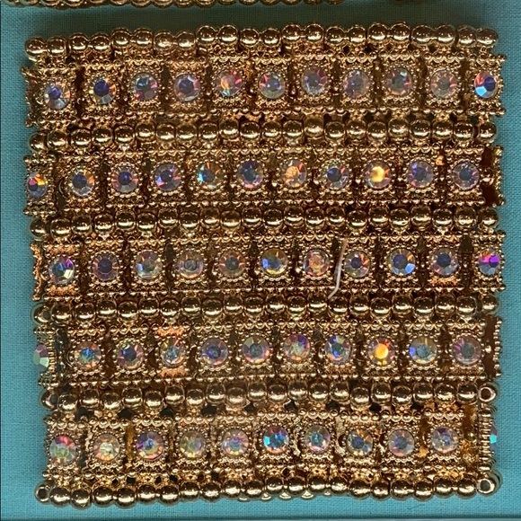 Silver Rhinestone Cuff Bracelet - Picture 3 of 3